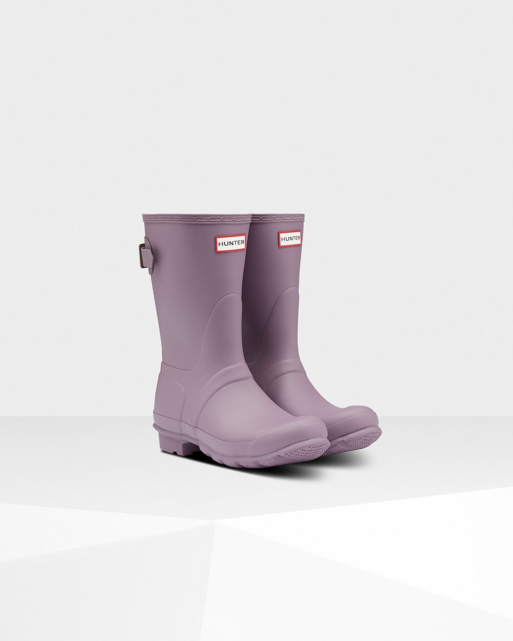 Womens Hunter Original Back Adjustable - Short Rain Boots Purple - 1079-PKRYG